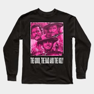 The Good, the Bad Clint Eastwood's Iconic Grit on Exclusive Movie Tees Long Sleeve T-Shirt